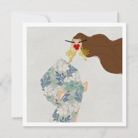 Carte d'art de mode Glam Style Éblouissant (Devant)