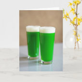 Carte d'art de mousse de boissons verts (Fleur jaune)