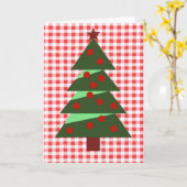 Carte d'art de Noël en style de ferme champêtre (Fleur jaune)