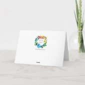 Carte d'art de Noël pour la charité (Dos)