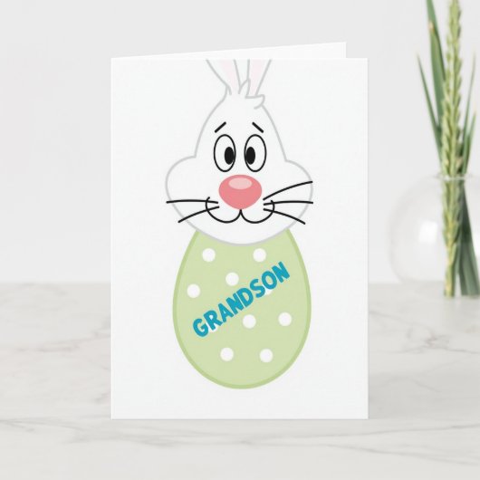 Carte d'art de Pâques Lapin Petit-Fils (Devant)