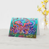 Carte d'art de pêche (Fleur jaune)