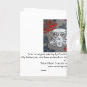 Carte d'art de "porcelaine tendre" (Dos)