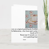 Carte d'art de Rosie Lee (Dos)