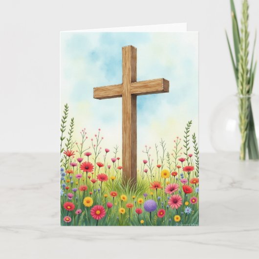 Carte d'art de soutien en bois robuste (Devant)