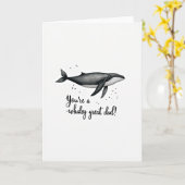 Carte d'art de super papa Whaley (Fleur jaune)