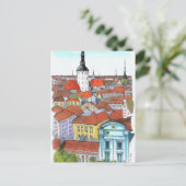 Carte d'art de Tallinn Estonie (Debout devant)