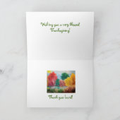 Carte d'art de thanksgiving (Intérieur)
