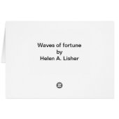 Carte d'art des vagues (Dos Horizontal)