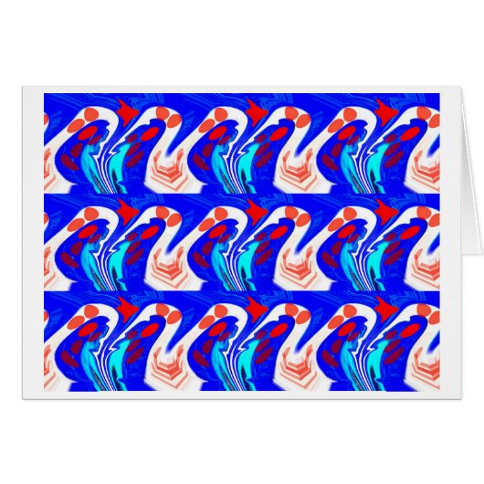 Carte d'art des vagues (Devant horizontal)