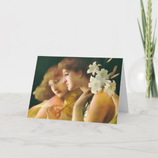 Carte d'art deux anges