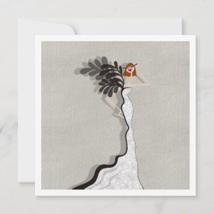Carte d'art d'illustration de mode Glamour Couture