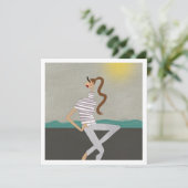 Carte d'art d'illustration de mode pour de chic va (Debout devant)