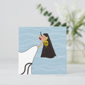 Carte d'art d'illustration de mode pour de chic va (Debout devant)