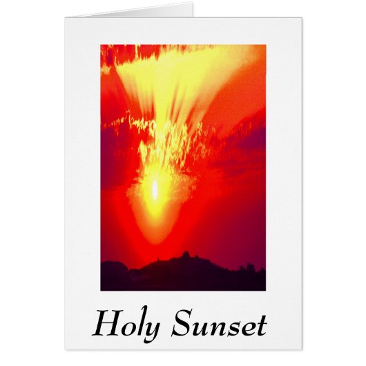 Carte d'art du coucher du soleil (Devant)