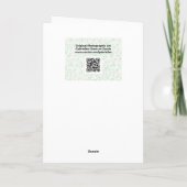 Carte d'art du Jardin de Gladiolus rose (Dos)