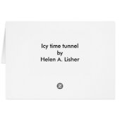 Carte d'art du tunnel horaire Icy (Dos Horizontal)
