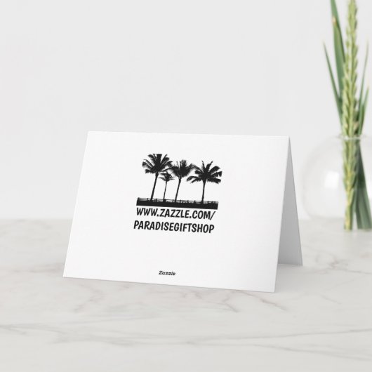 CARTE D'ART EN PANNEAU NOIR BLANC INTÉRIEUR (Dos)