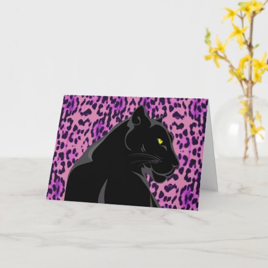 CARTE D'ART EN PANNEAU NOIR BLANC INTÉRIEUR (Fleur jaune)