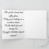 Carte d'art Fibonacci Arbre dorée (Intérieur)