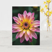 Carte d'art Fleur Radieuse (Fleur jaune)