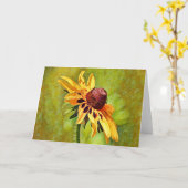 Carte d'art Fleur sauvage Black Eyed Susan (Fleur jaune)