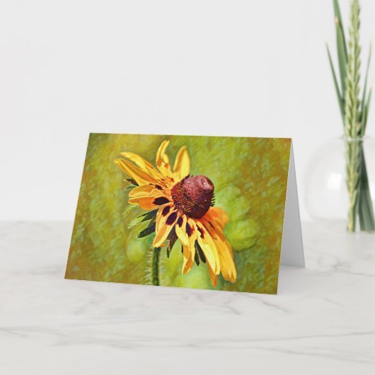 Carte d'art Fleur sauvage Black Eyed Susan (Devant)