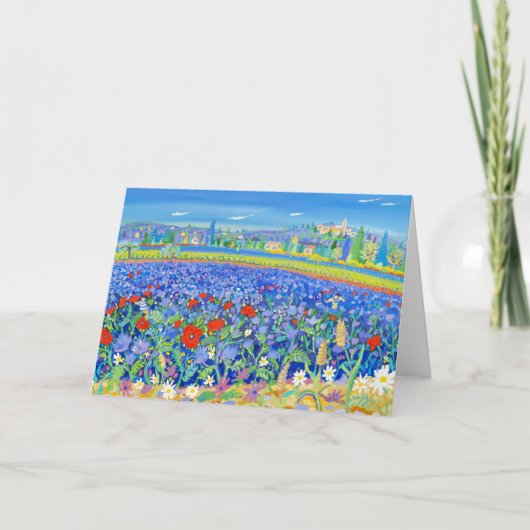 Carte d'art : Fleurs pour Miel, Provence (Devant)