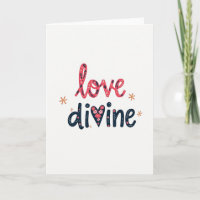 Carte d'art floral Amour Divin