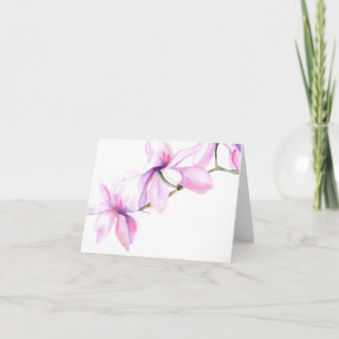 Carte d'art floral Magnolia (a74)