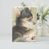 Carte d'art Fluffy Fritter (Debout devant)