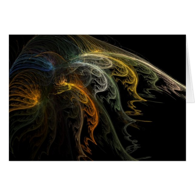 Carte d'art fractale PSYdeFaces (Devant horizontal)