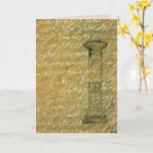 Carte d'art française (Fleur jaune)
