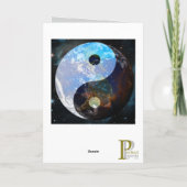 Carte d'art graphique de l'espace Yin Yang (Dos)