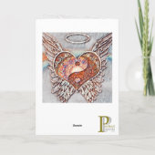 Carte d'art graphique Yin Yang Heart (Dos)