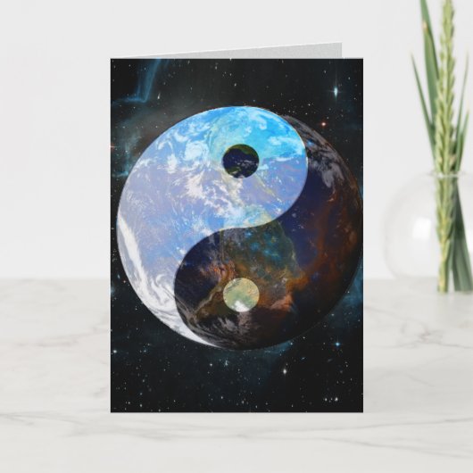 Carte d'art graphique Yin Yang Space (Devant)