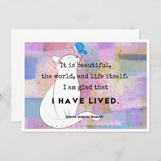 Carte d'art Gratitude (Devant / Derrière)