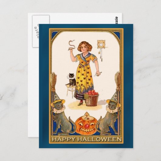 Carte d'art Halloween unique (Devant / Derrière)