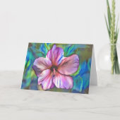 Carte d'art Hibiscus Pink Dream (Devant)