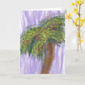 Carte d'art Holiday Shore Tree (Fleur jaune)