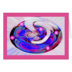 Carte d'art imaginaire floral