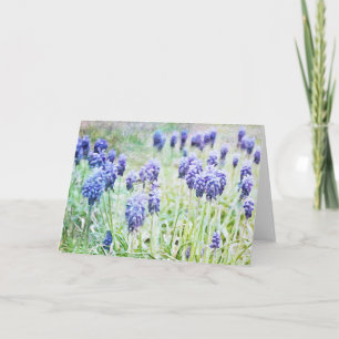Carte d'art impressionniste Artsy Hyacinth Flowers