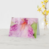Carte d'art impressionniste Iris violet (Fleur jaune)
