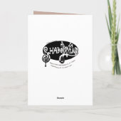 Carte d'art insigne d'automne confortable (Dos)