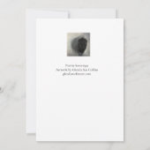 Carte d'art inspirante Stand Firm Bison (Dos)