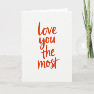 Carte d'art « Je t'aime le plus »