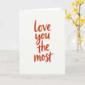 Carte d'art « Je t'aime le plus » (Fleur jaune)