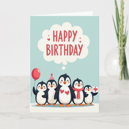 Carte d'art Joyeux Oiseaux (Devant)