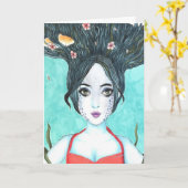 Carte d'art Koi Copic (Fleur jaune)