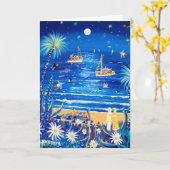 Carte d'Art : Lumière de la Lune et Amour. (Fleur jaune)